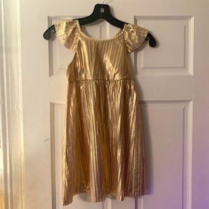 J Crew Crewcuts gold Grecian dress